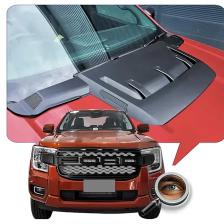 Toma D Aire Para Ranger 2023+ Negra Mate Raptor Tuningchrome