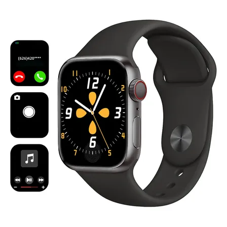Smartwatch Llamadas Bluetooth Deportivo Unisex Negro