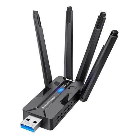 Adaptador Wifi Usb Con 4 Antenas Ac 1800 Para Pc Y Notebook