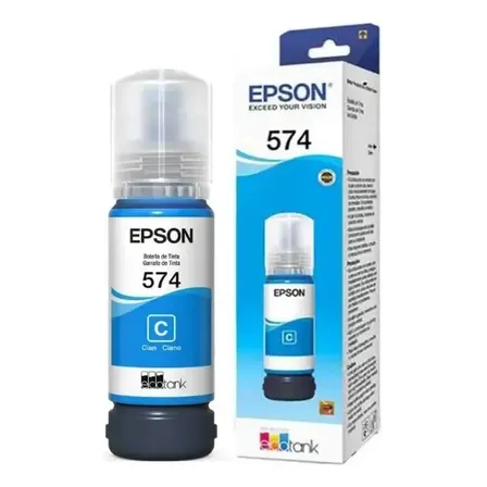 Tinta Para Impresora Epson T574 Color Cyan 70ml