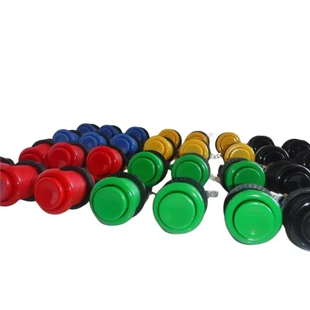 Botónes Pulsador X 12u Con Microswitch  Y Rosca P/ Arcades