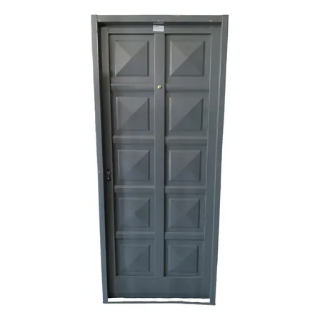 Puerta Chapa 80x200 Ciega Punta Diamante Gris Oscuro Mano Derecha (ver Gráfico 2da Foto)