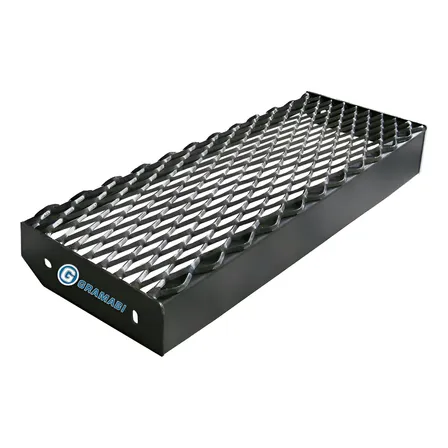 Escalón Metal Desplegado Bastidor De 75 X 25 Cm Gramabi Malla 250-30-30 Escalera Peldaño Material Desplegable  Sí
