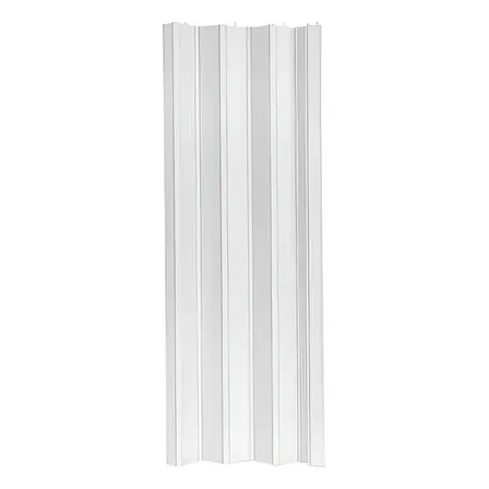Puerta Plegadiza Pvc 10mm Con Traba 84x200 Kit Completo Blanco
