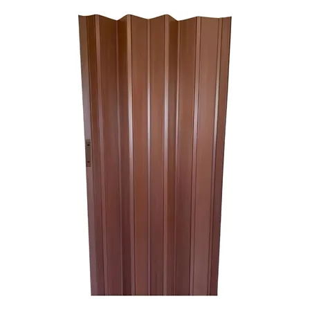 Puerta Plegadiza Económica 6mm Completa 90x200 Kit Plegable Cedro