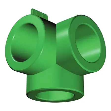 Codos 25  3 Vias Termofusion  Esquinero  Ips Verde Brillante
