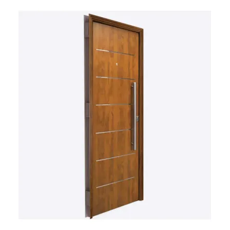Puerta Pavir Foliada 90x200 Antibarreta Cerradura Seguridad Imperia Cedro Mano Izquierda (ver Gráfico En 2da Foto)