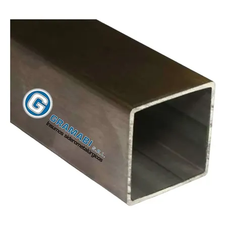 Caño Estructural Cuadrado De 70 X 70 X 2.00 Mm Gramabi En Barras De 6 Mt. De Largo Tubo 70x70x2 Hierro Medidas 70x70