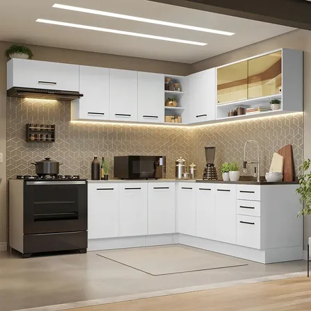 Mueble De Cocina De Esquinero 486cm X 6 Cm Agata Bl 01