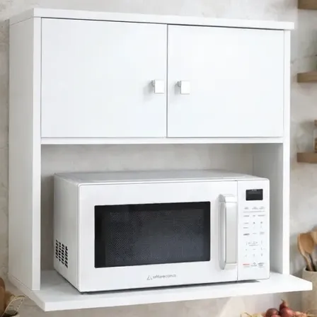 Mueble Porta Horno Microondas Alacena Cocina Colgante Blanco