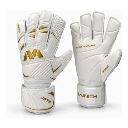 Guantes Arquero Munich Jota Palma 4mm Adultos Junior Niños Dorado Talle 10