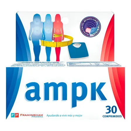 Ampk X 30 Comprimidos - Ayuda A Adelgazar Sin Sabor