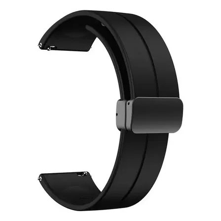 Malla 22mm Imantada Para Reloj Amazfit Gtr 2 3 4 Mini Xiaomi Mi Watch S3 S1 Active Redmi 5 Lite 5 Active Samsung Gear S3 Imilab Kw66 W12 Haylou Ls05 Generica Marca Miaband Color Negro