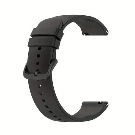 Malla 22mm Clasica Para Reloj Amazfit Gtr 2 3 4 Mini Xiaomi Mi Watch S3 S1 Active Redmi 5 Lite 5 Active Samsung Gear S3 Generica Marca Miaband Color Negro Hebilla Negra