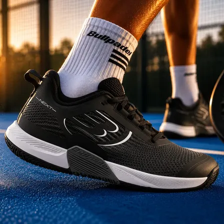 Zapatilla De Padel Bullpadel Next Negro Negro Geométrico 43 Ar