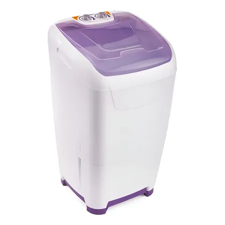 Lavarropas Semi Automatico Columbia Lsc10001 10k 7p Con Bomba Color Blanco/Violeta