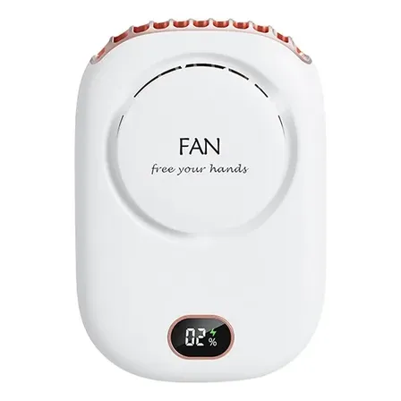 Mini Ventilador De Cintura Portátil Recargable Blanco