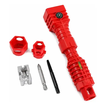 Llave Multifuncion 24en1 Para Griferia Lavatorio Plomeria Hb Rojo