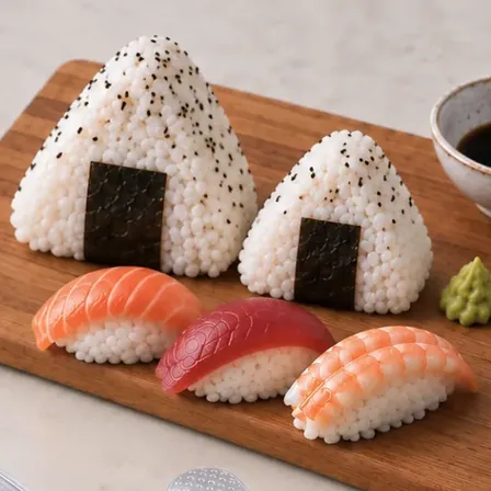 Set X3 Moldes Sushi Nigiri Onigiri Rice Balls Bolitas Arroz Transparente