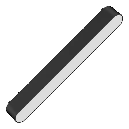 Cabezal Lineal Difuso Led 12w Smart Negro Skyline Macroled Negro
