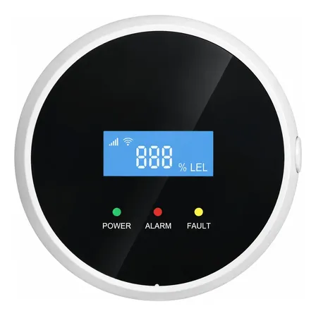 Sensor Alarma Detector De Gas Natural Inalambrico Blanco