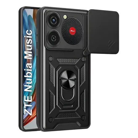 Funda Armor Con Anillo Para Nubia Music 4g Negro Nubia Music