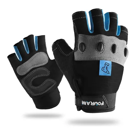 1 Par De Guantes De Trabajo Multiusos Sin Dedos Para Deporte Xxl