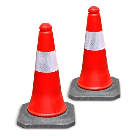 Cono Seguridad Vial Reflectivo 50cm Base De Goma Colocor X2u Rojo