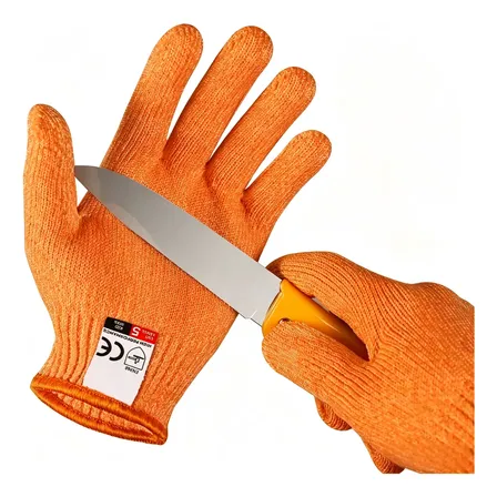 1 * Guantes De Seguridad Anticortes De Nivel 5, Guantes Orange-m