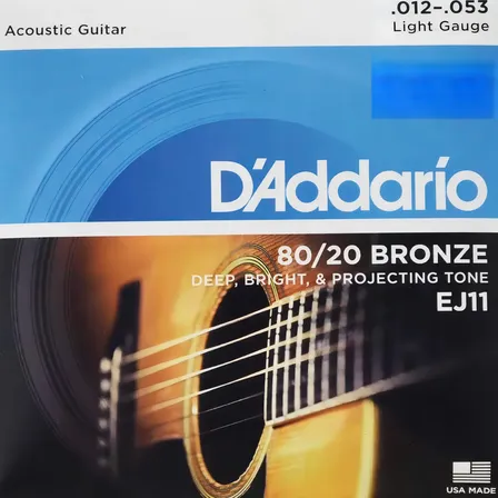 Encordado Cuerdas Guitarra Acustica Daddario Ej11 012 053
