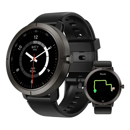Reloj Inteligente Carrello Cr Geo Gama Con Gps Brujula Negro Negro Liso