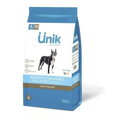 Alimento Ünik Super Premium para perro adulto de raza pequeña sabor mix de 7.5 kg