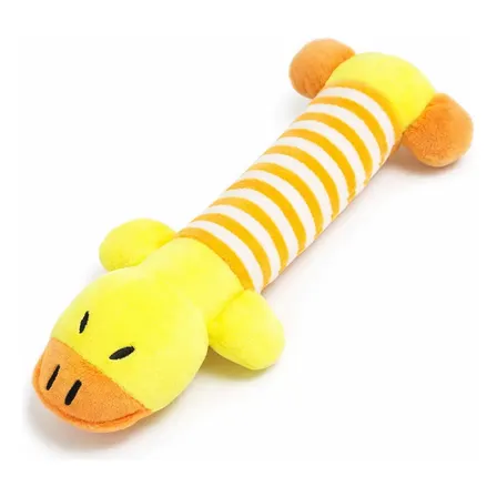 Peluche Juguete De Apego Para Mascotas Perro Gato Premium Amarillo Pato