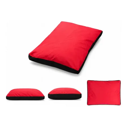 Colchon Cama Para Perros Antidesgarro Premium Rojo Cama