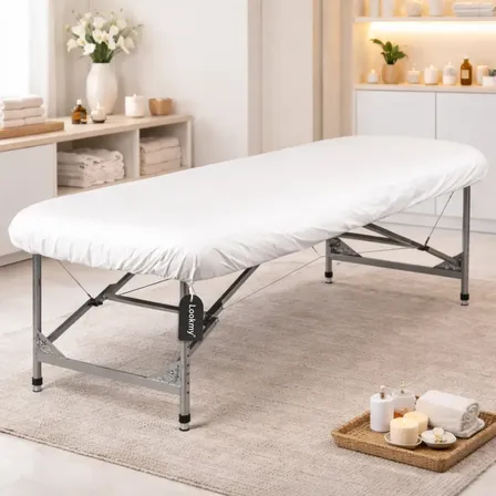 Cubre Camilla Reutilizable Impermeable De Pvc 100 Micrones 190x70 Cm Lookmy | Protector de camilla ajustable reutilizable anti manchas | Funda camilla plegable lavable sanitizable