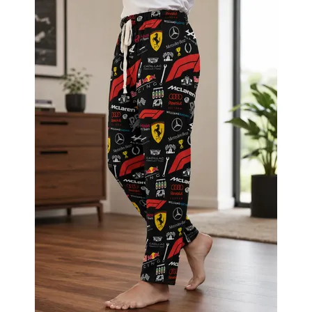 Pantalón Pijama F1 Fórmula 1 Pants Calidad Premium Negro L
