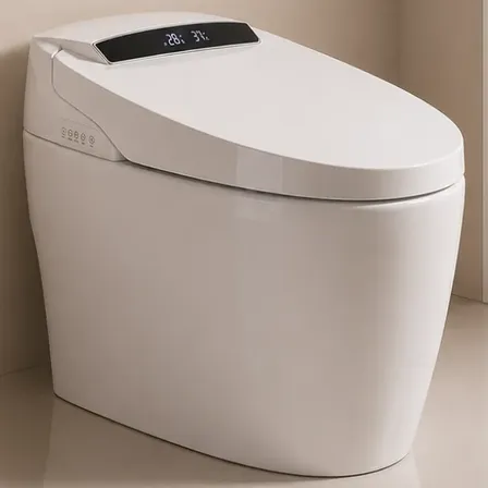 Inodoro Inteligente Smart Control Por Voz Aromaterapia Bidet Blanco