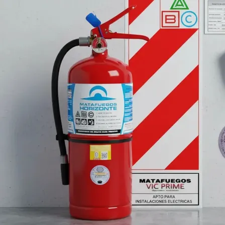 Matafuegos ABC 5 Kg DPS Normas IRAM Kit Completo Extintor Polvo Químico Seco Protección Contra Incendios Seguridad Para Comercios Industrias Oficinas Garajes