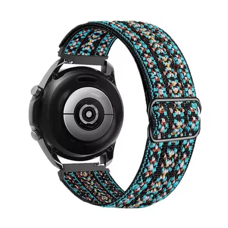 Malla De 20mm Para Reloj Amazfit Bip 3 Gts 2 3 4 Mini Colmi P8 V23 C60 P61 P8 Plus T98 Samsung Watch 3 4 5 6 7 De Tela Elastica Generica Marca Miaband Color Multicolor