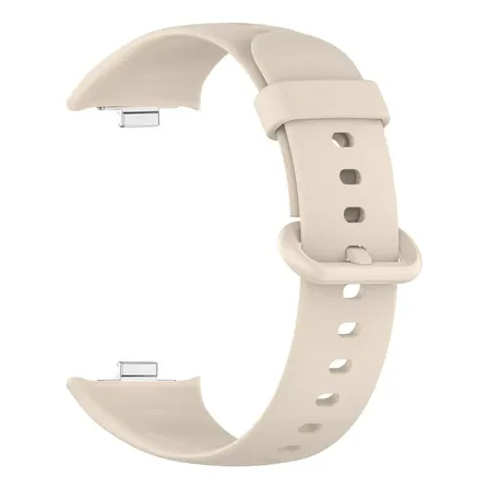 Malla Para Reloj Redmi Watch 4 Redmi Watch 5 Redmi Watch 6 Redmi Watch 6 Active / Redmi Watch 6 Lite Redmi Band 8 Pro Band 9 Pro Band 10 Pro De Silicona Con Hebilla Generica Marca Miaband Color Marfil