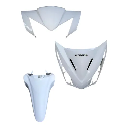 Pechera Máscara Guardabarro Orig Honda Wave 110s Base Blanco