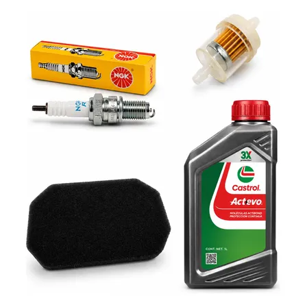 Kit Service Keller 110 Castrol 20w50 Bujia + Filtros Coyote
