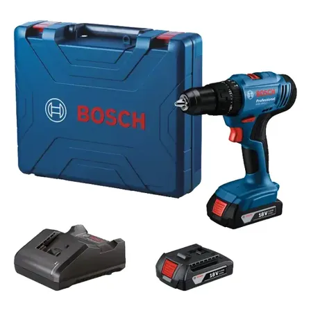 Taladro Inalambrico Percutor De 1/2 Bosch Gsb 183-li Color Azul