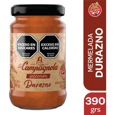 Mermelada La Campagnola Durazno Selección X390gr