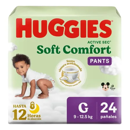 Pañales Huggies Pants Soft Confort G 24uni. Grande (g) Sin Género