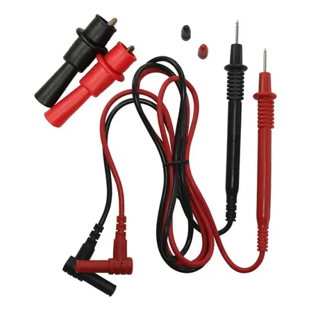 Repuesto Puntas para Tester con Cocodrilo Cable 1m 17mm Intercambiables