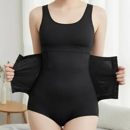 Bombacha Faja Modeladora Reductora Tiro Alto Control Abdomen Negro Xxl