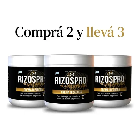 Crema Rizadora Rizos Pro Para Rulos- Oferta 3x2