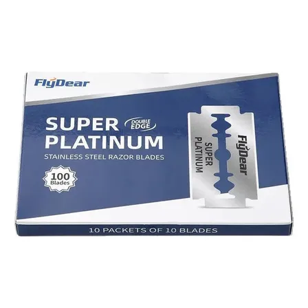 Hojas De Afeitar Doble Filo Super Platinum X100