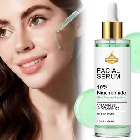 Serum Facial Niacinamida 10% + Vitamina C - Textura Suave